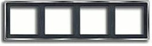Рамка универсальная Jung LS990 metal 4-м. хром фото Рамка универсальная Jung LS990 metal 4-м. хром картинка